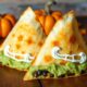 spooky themed cheesy tortillas