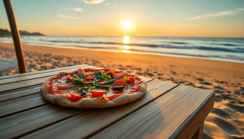 beachside gourmet pizza experience