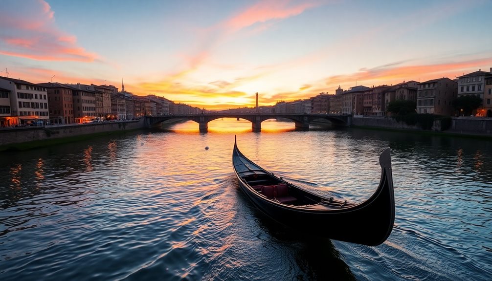 boat trip on arno