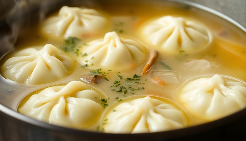 boil dumplings in broth