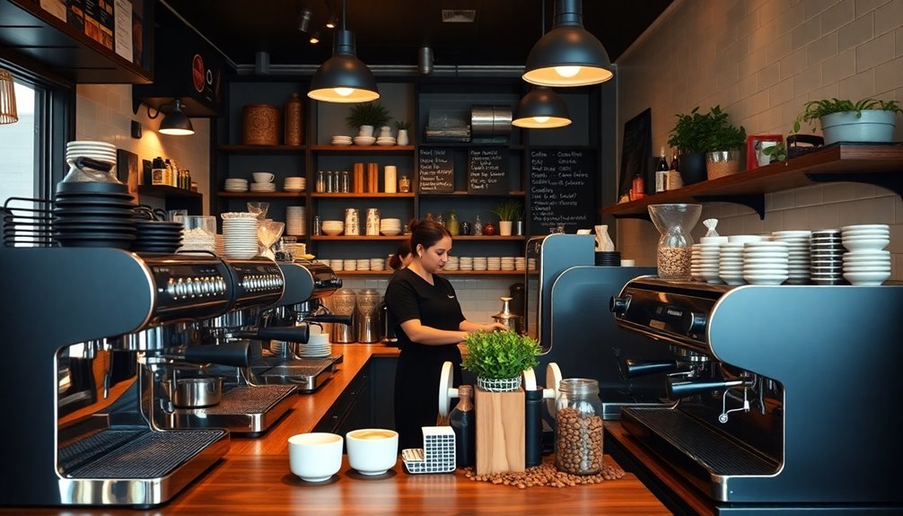 choosing small coffee shop espresso