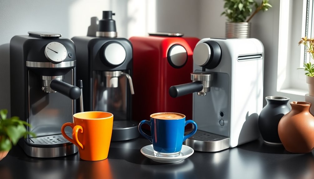 compact espresso machines selection