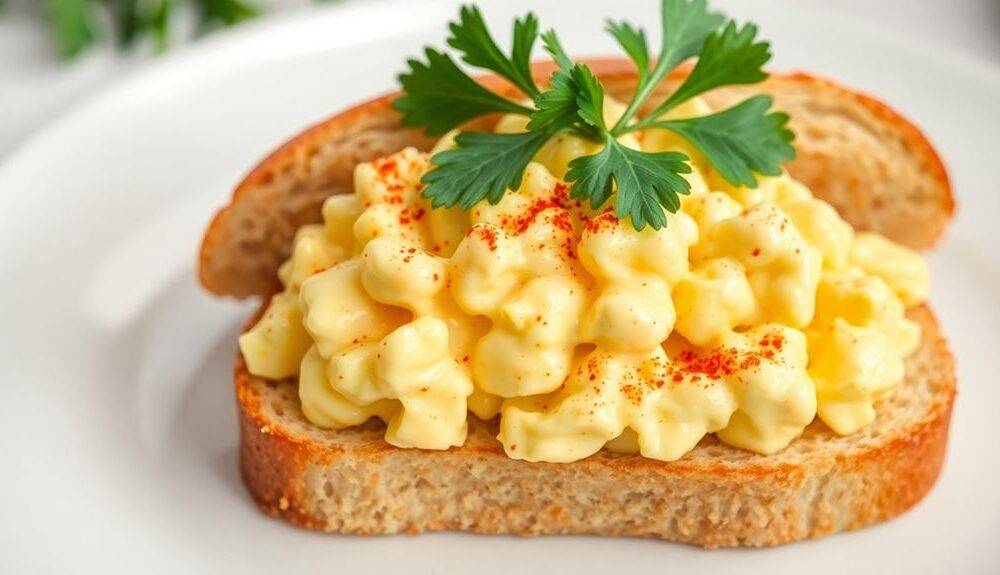 delicious egg salad lunch