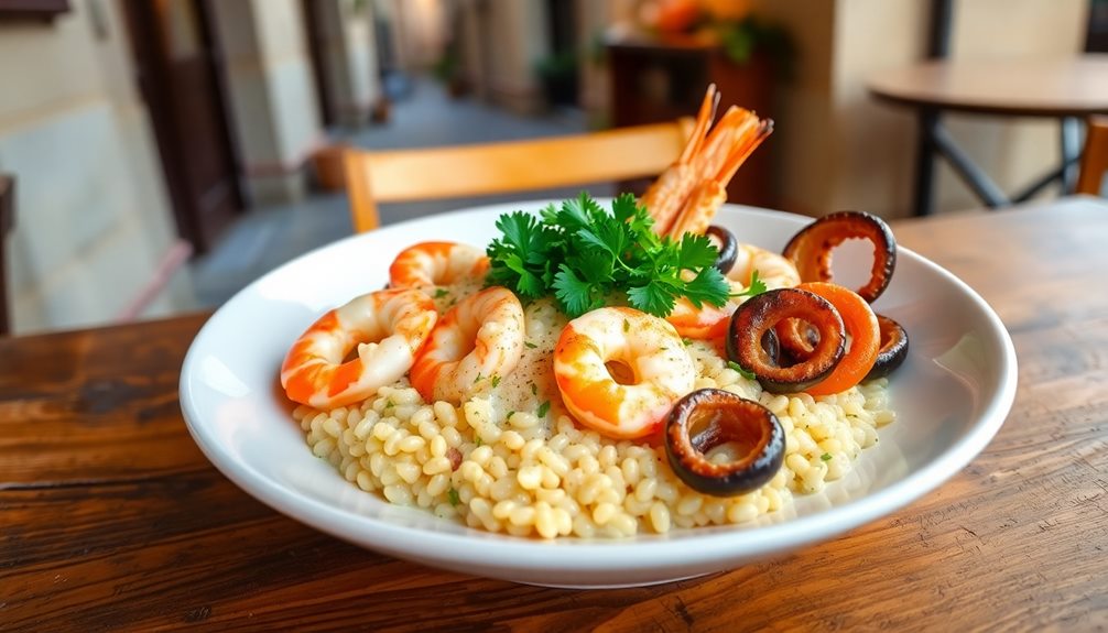 delicious seafood risotto recommended