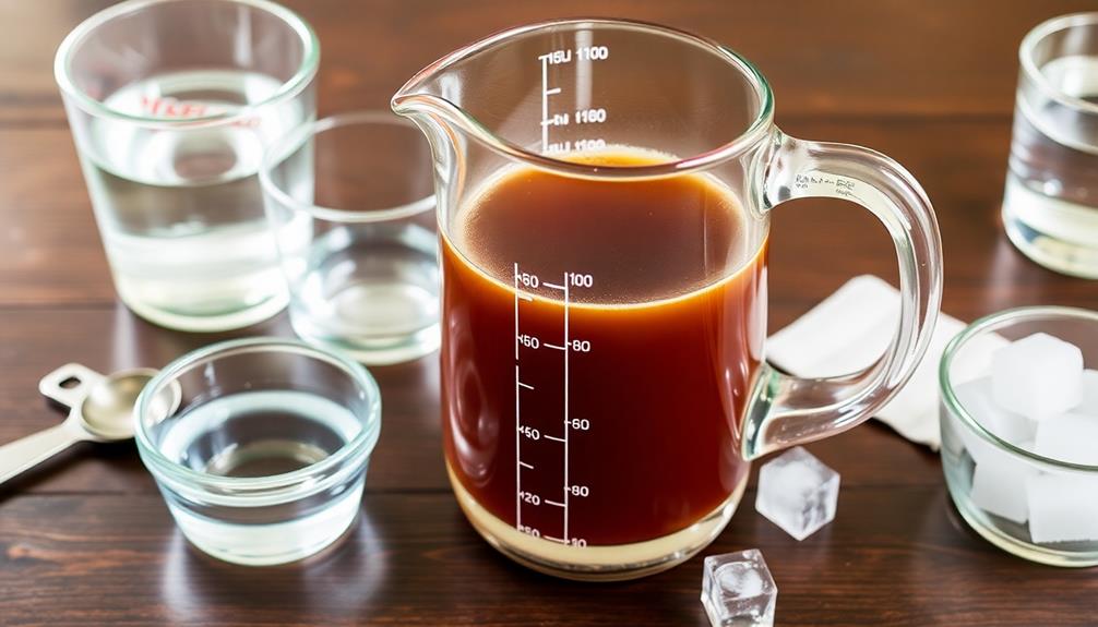 dilute concentrate desired ratio