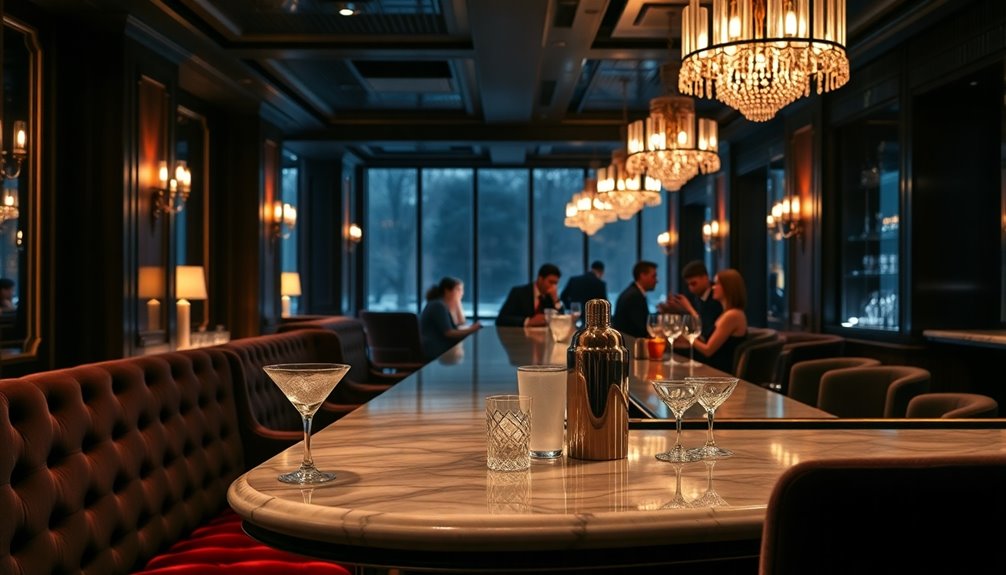 elegant cocktail lounge experience