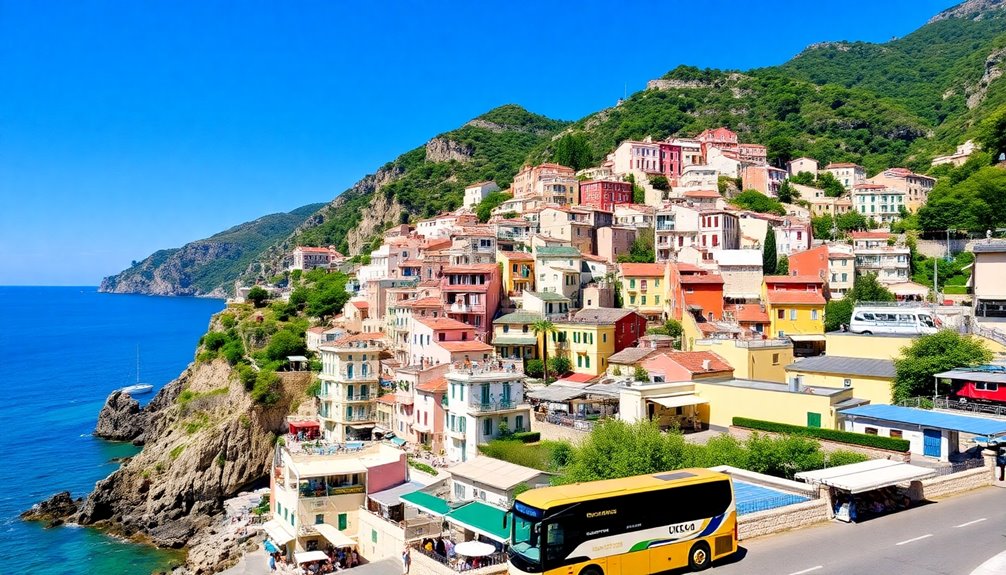 exploring destinations via bus