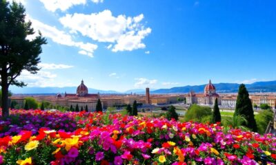 florence s piazzale michelangelo flowers