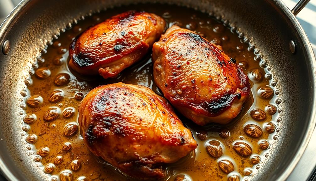 fry chicken in oil