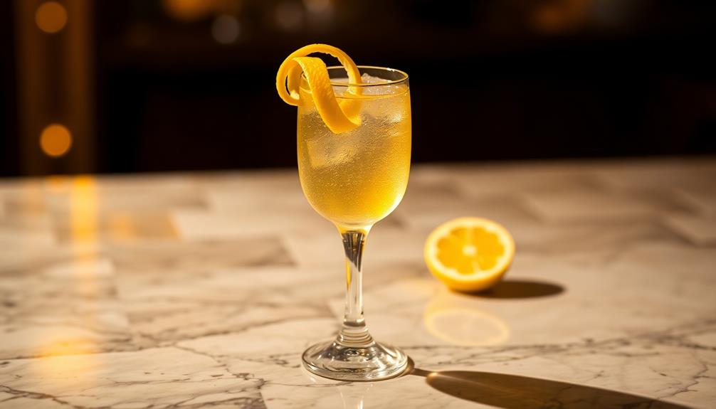 garnish with lemon twist