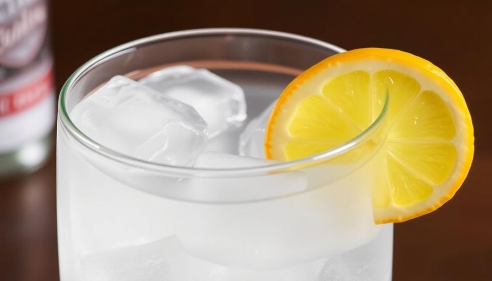 garnish with lemon wedge