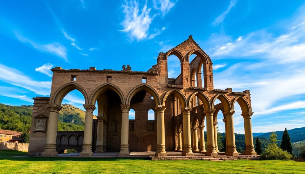 gothic roofless historic architecture