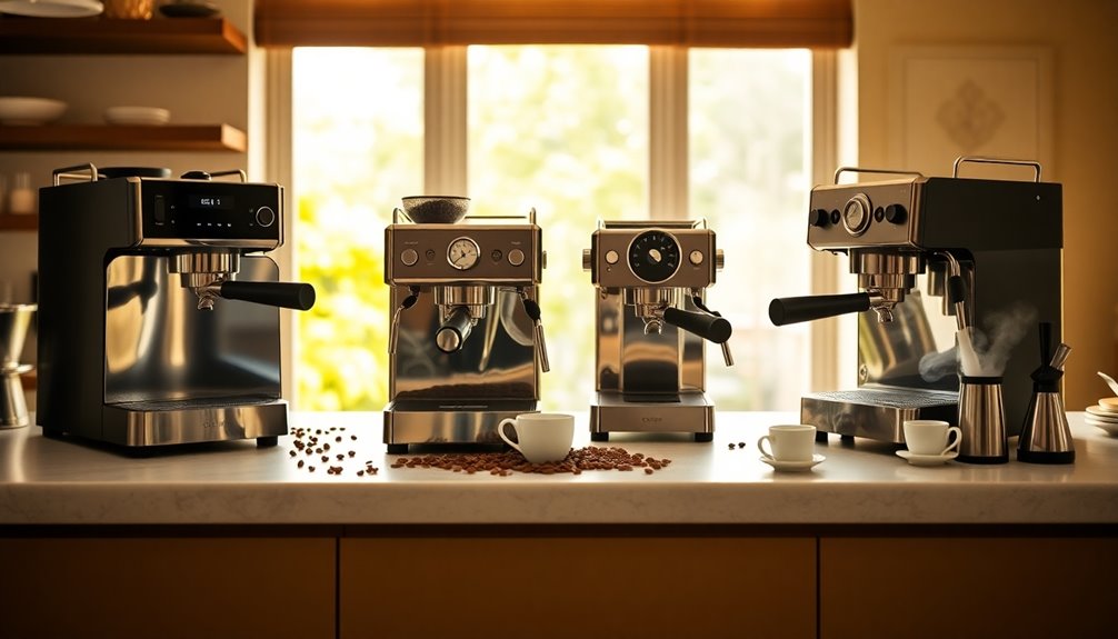 home espresso machine selection