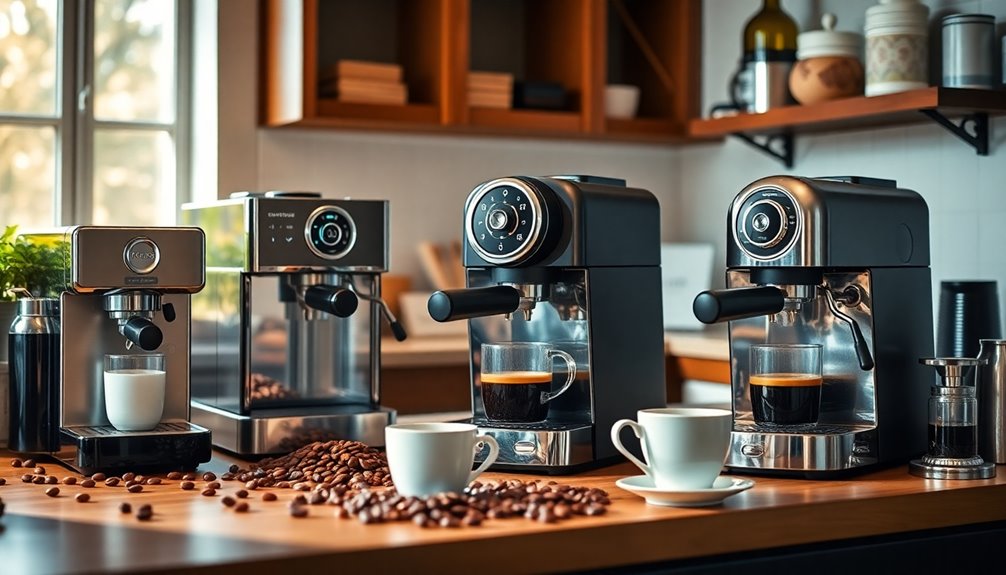 home espresso machine selection