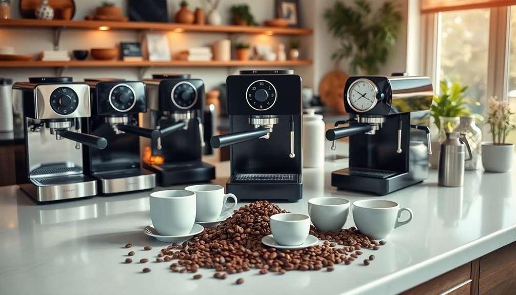 home espresso machine selection