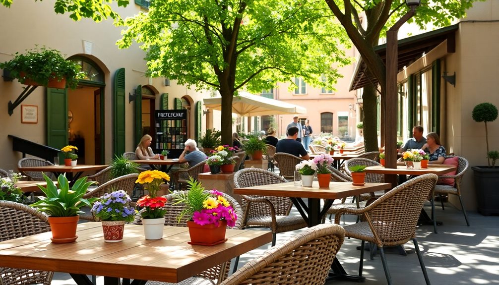 inviting al fresco dining