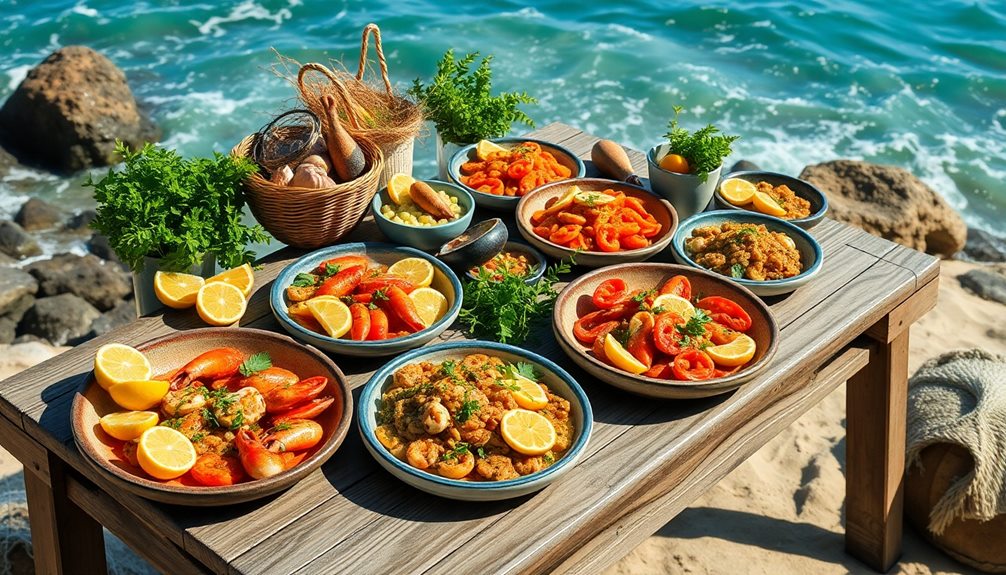 italian cuisine by coastline