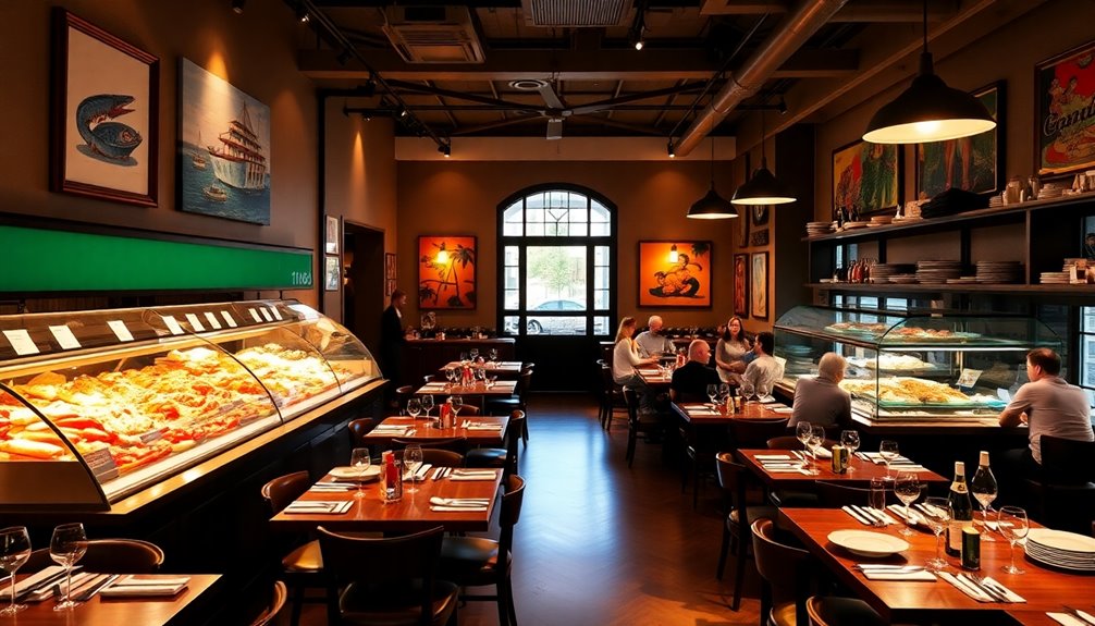 italian seafood dining experience