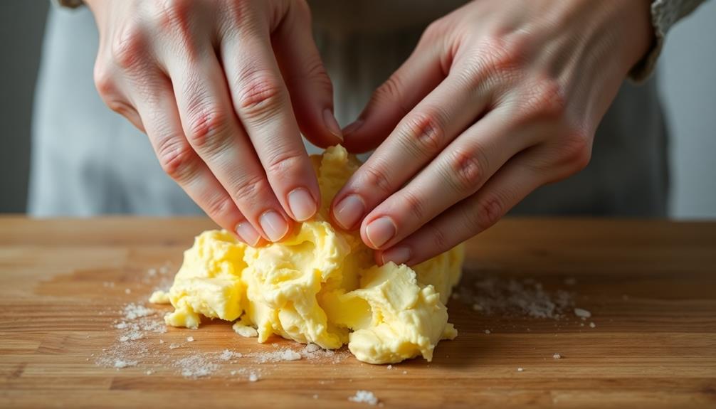 knead and shape butter