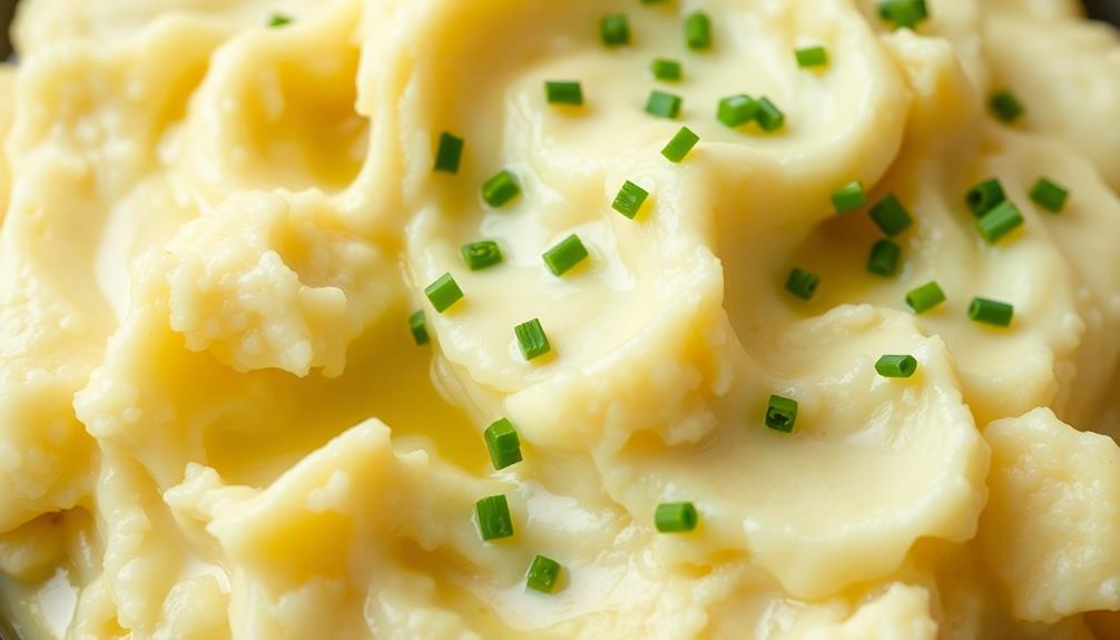 mash potatoes with butter