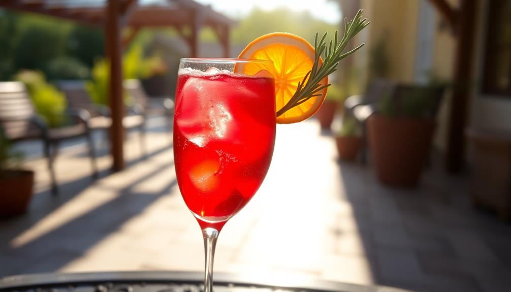 refreshing italian aperitif cocktail