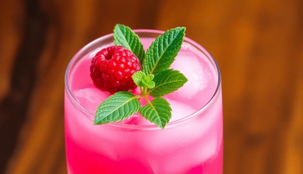 refreshing raspberry cocktail delight