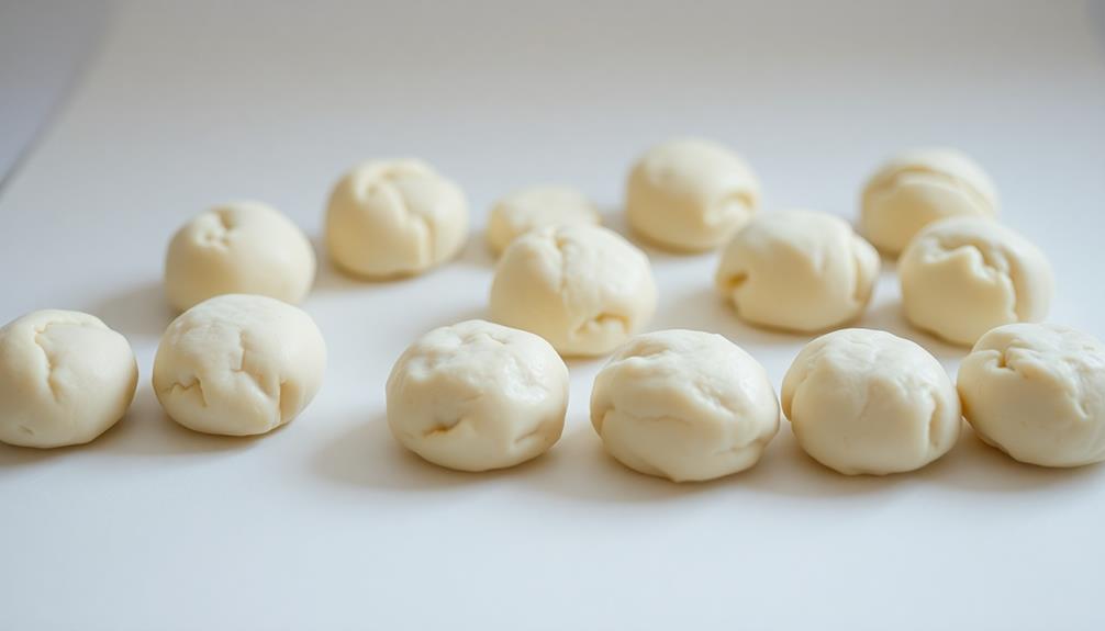 roll dough into balls