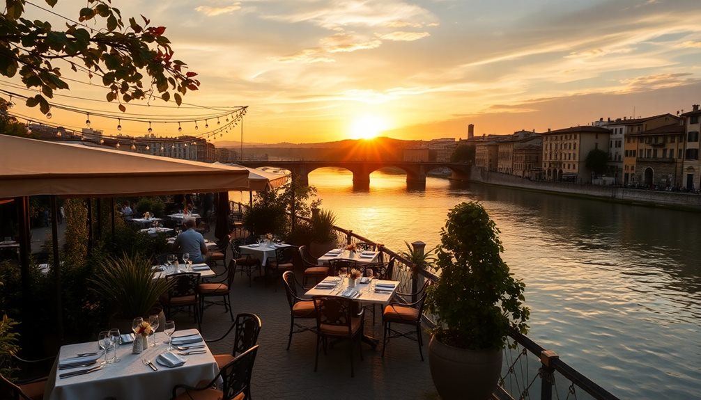 scenic riverside dining experience