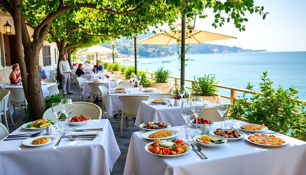 sorrento dining costs overview