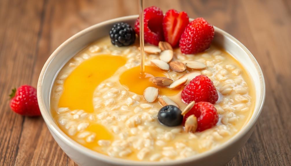 stovetop warm oatmeal preparation