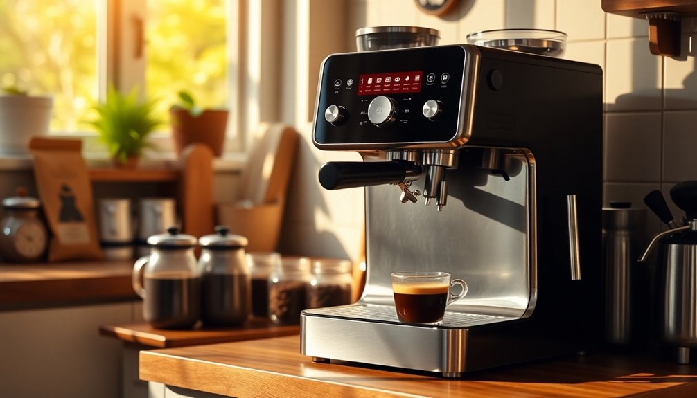 user friendly espresso machine features