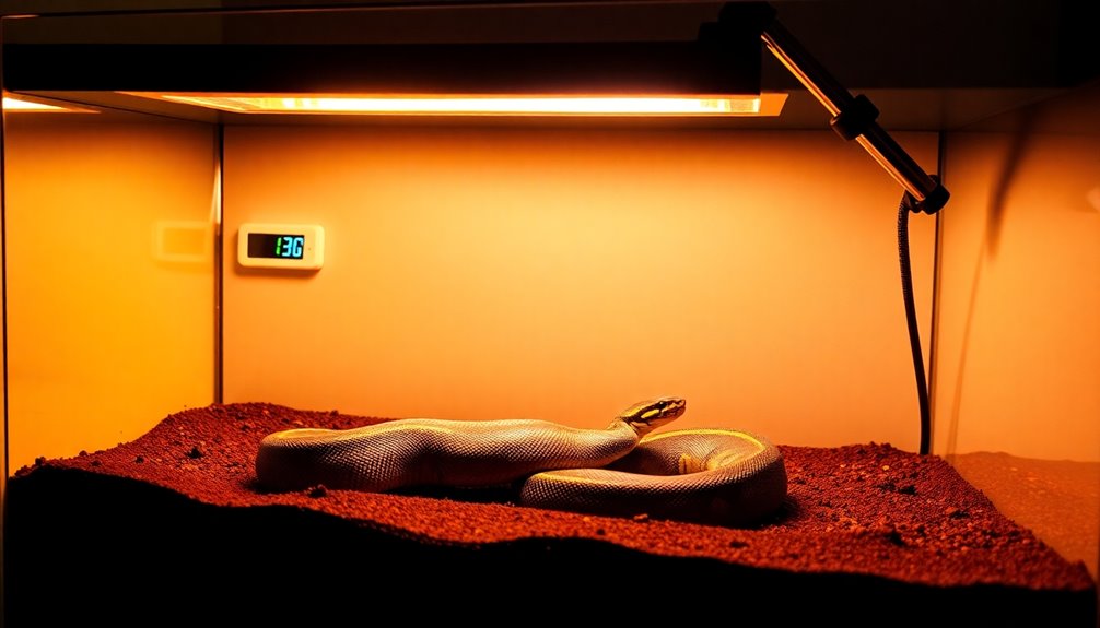 choosing ball python heat lamp