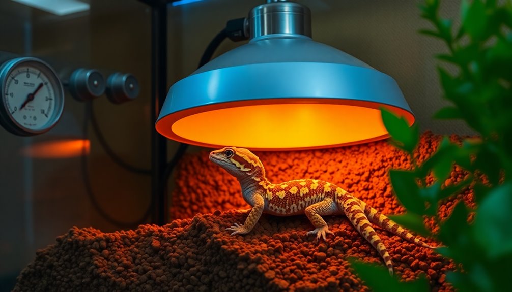 choosing leopard gecko heat lamp