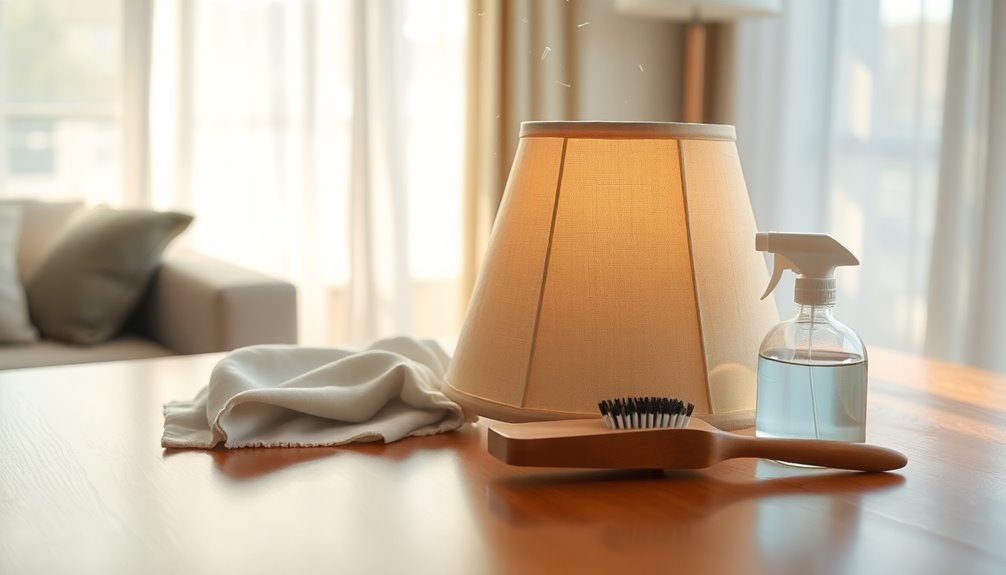 cleaning lamp shades effectively