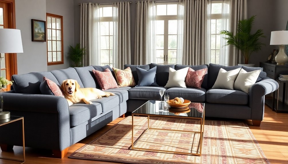 dog friendly sofa material selection