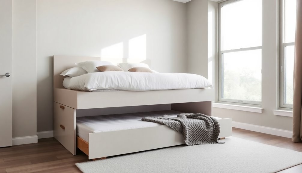 space saving comfortable trundle beds