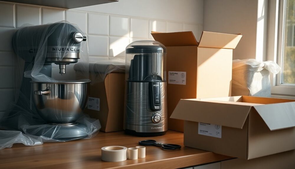 stress free kitchen appliance packing