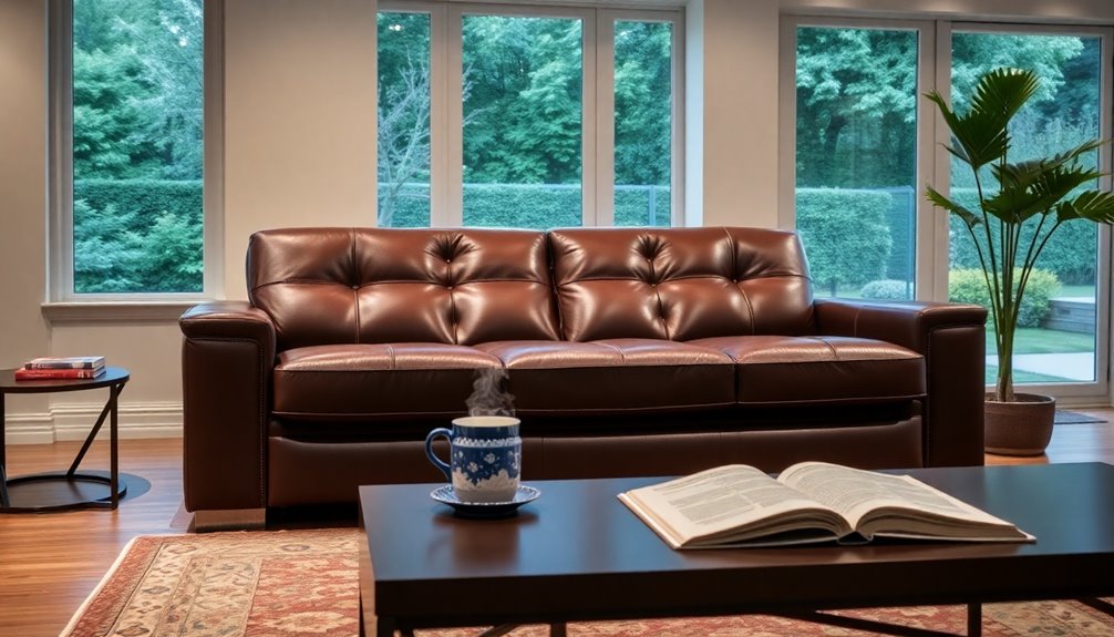 stylish leather sleeper sofas