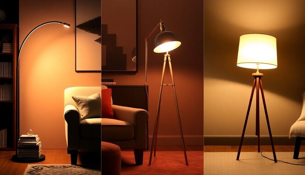 stylish reading floor lamps