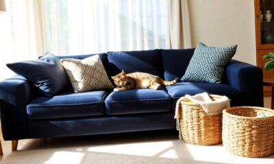 stylish scratch resistant cat sofas