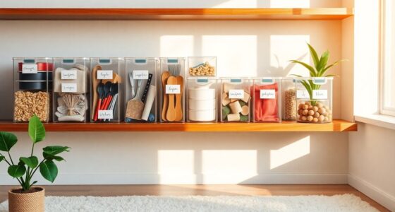 organize home with containers