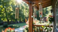 soothing outdoor wind chimes