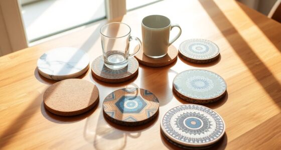 stylish surface protection coasters