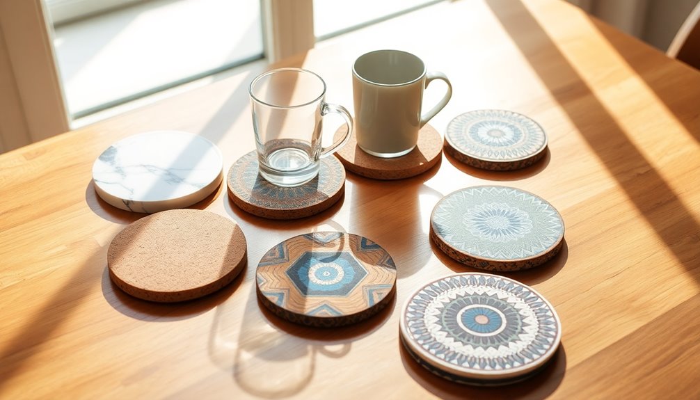 stylish surface protection coasters