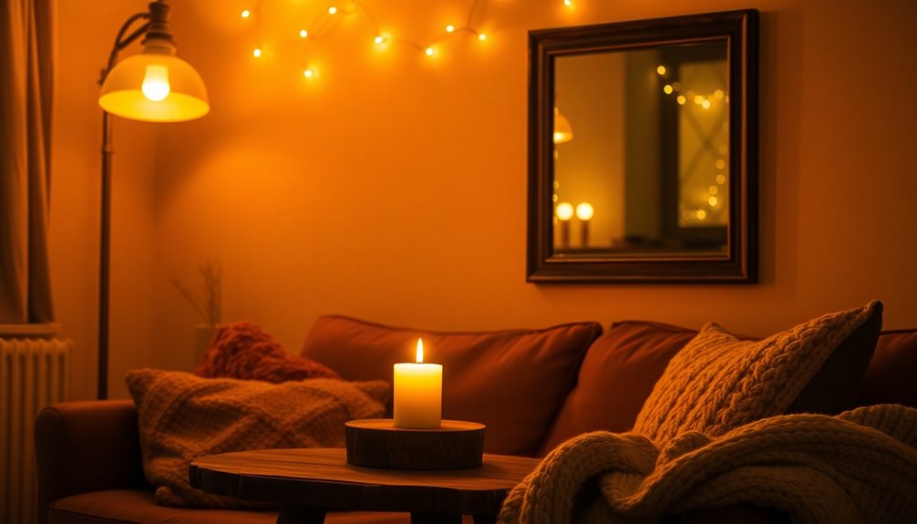 cozy layered lighting techniques