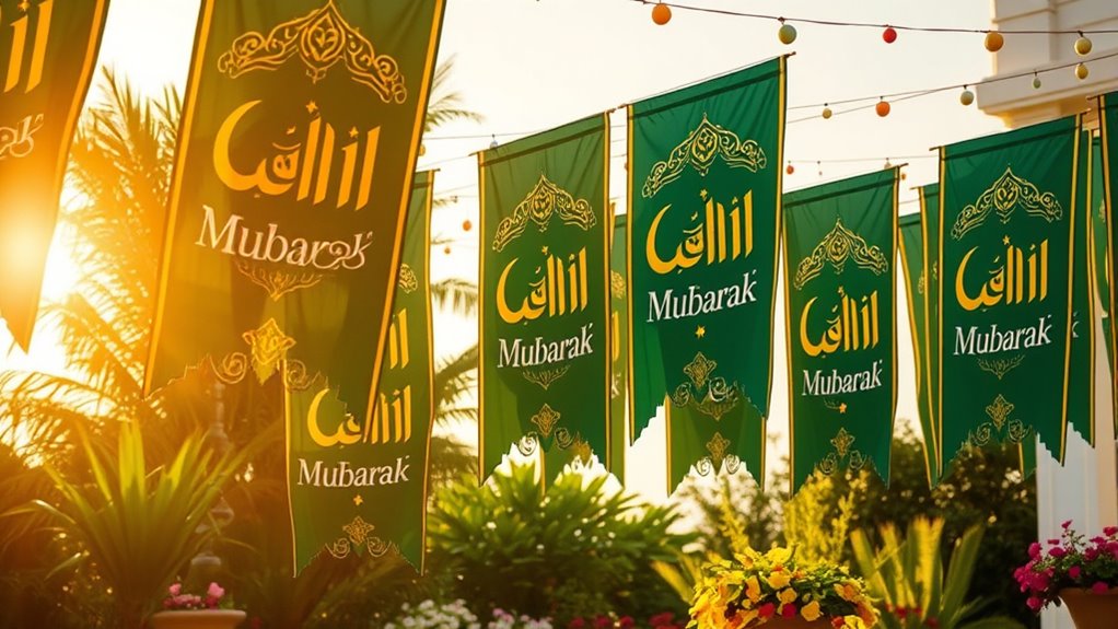 eid mubarak celebration banners