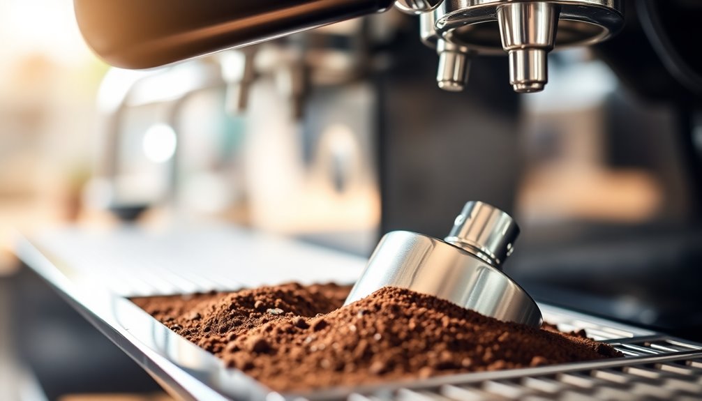 espresso grounds preparation process