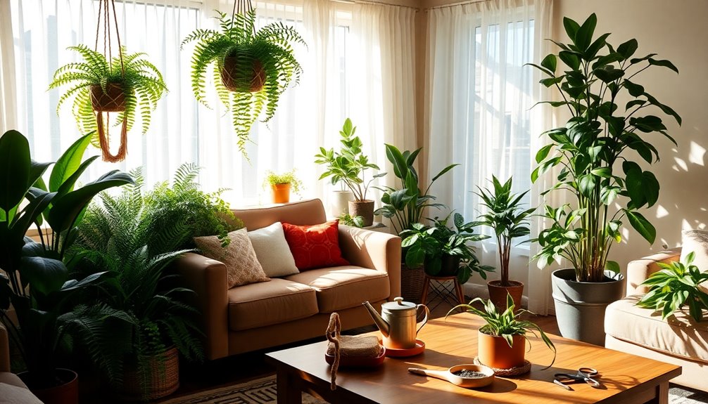 indoor plants improve air quality