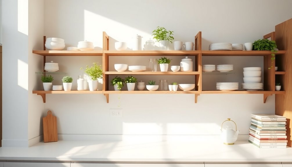 organized and tidy shelving