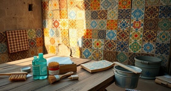 restore vintage tiles carefully